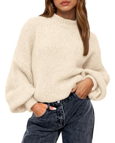 BTFBM Sweaters for Women Fall 2025 Crew Neck...