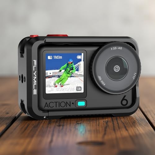 Jaula de aluminio para DJI Osmo Action 6 con kit de tapas y carcasa protectora 2