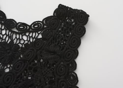 Image of Girls Crochet Vest Cardigan with Fringe V-Neck Sleeveless Boho Vest Hollow Out Cardigan
