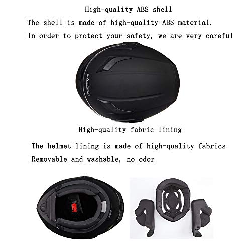 Motuomr Unisex-Adult Full Face Motorcycle Helmet Dot Approved Motorbike Moped Street Bike Racing Crash Helmet With Graphic Two-Piece Glove Mask (Gray King Kong, Xx-Large) #TOP3