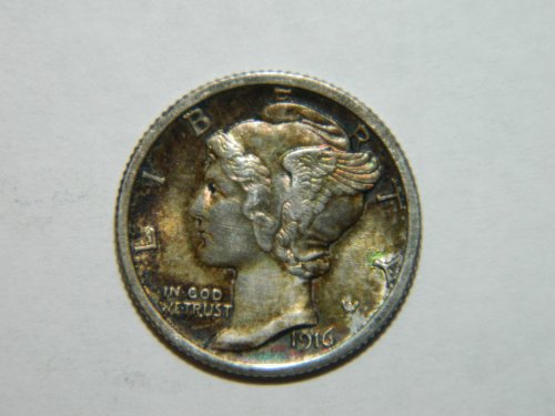 1916 Silver Mercury Dime