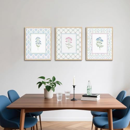 Affiche botanique pastel lianyibo cadre intérieur décoration murale salon fleurs roses