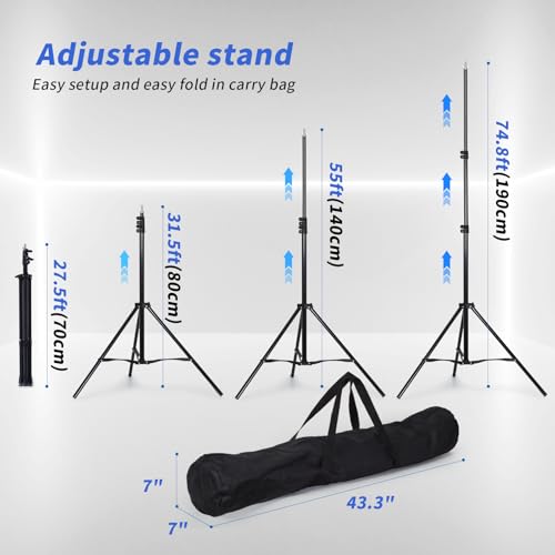 image for Niyanghome Classroom Puppet Stage, Puppet Show Theater with 2 Tripods,