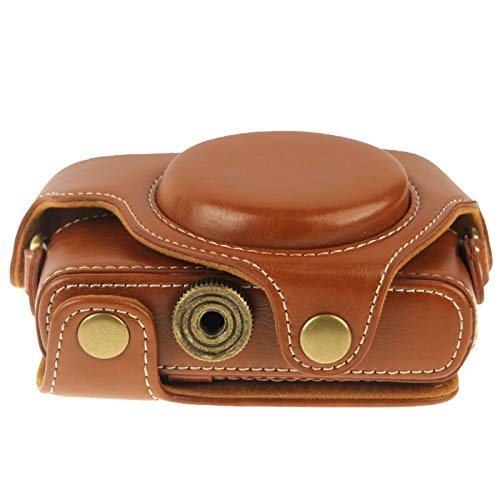 Housse cuir premium rétro pour Sony RX100 M3 M4 M5 finition marron - 4