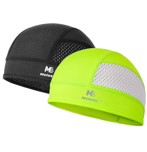 Image of MELASA Cooling Skull Caps Helmet Liner, Lightweight Mesh Under Helmet Cycling Motorcycle Hard Hat Sweat Liner for Men Women