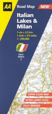 Italian Lakes and Milan: No.1 (AA Road Map Italy S.)