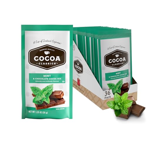 Cocoa Classics Mint Cocoa Mix, Hot Chocolate, Made with Nonfat