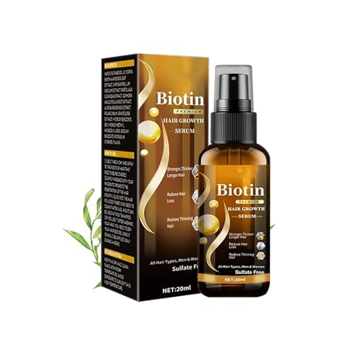 Biotin Hair Growth Serum，Hair Growth Spray Containing Ginseng Root Extract and Ginger Root Extract，Moisturizes the scalp, strengthens hair follicles, prevents hair loss, and promotes hair growth.