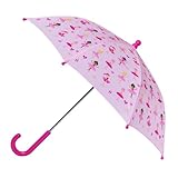 Wildkin Kids Umbrella – Rainproof Canopy, Curved Handle, Easy Hanging Design - Ballerina