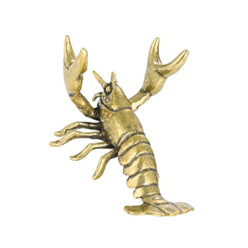 Image of Novelty Crayfish Statue Pen Holder Lobster Figurine Decor Crafts for Desktop