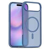 Cover Magnetica Compatibile con iPhone 17 Air - 6,5 Pollici Compatibile con MagSafe, Custodia Protettiva Resistente Opaca Sottile Antiurto (Blu scuro, IP 17 Air)