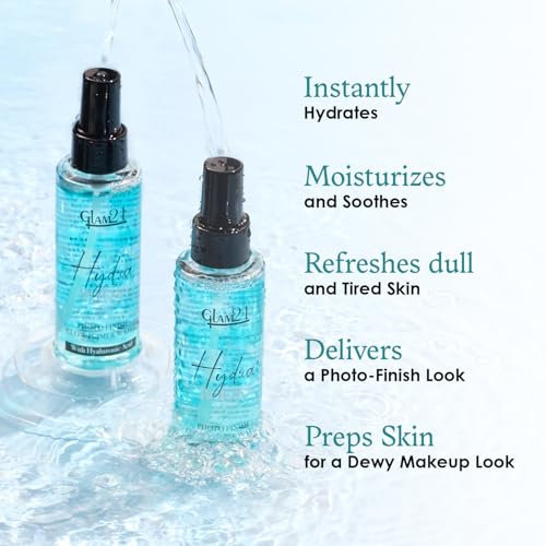 Image of Glam21 Hydra Boost Photo Finish Glow Primer Water | Oil-Control & Lightweight Texture | Hydrating Mist with Hyaluronic Acid | Skin-Prep & Dewy Glow Setting Spray | 100ml