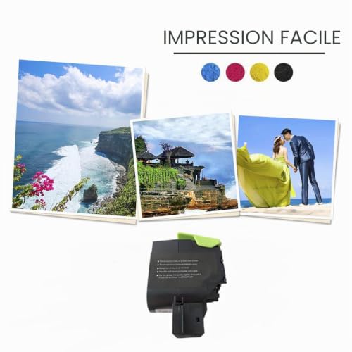 Cartouches de Toner Compatibles 4 Couleurs CS310 CS410 CS510 Haute Capacité 4000 Pages BK 3000 Pages CMY pour CS310dn CS310n CS310dn CS410n CS410dn CS410dtn CS510de CS510dte Neuf - vue 6