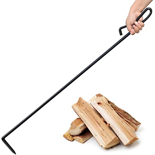 Feuerhaken Schürhaken Lang 101,6 cm Kaminzubehör Kaminset Schürhaken Eisen Kaminbesteck,Feuerpoker für Feuerkorb Feuerschalen thumbnail