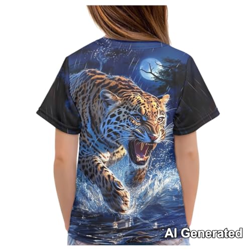 Image of Xhuibop Kids T Shirts for Boys Size 3-16 Girls Short Sleeve Sportswear Active Tops