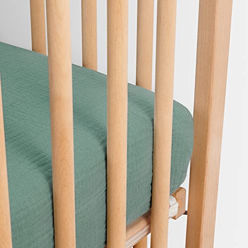 Meracorallo Muslin Fitted Crib Sheet, Extra Soft Breathable Baby Crib Sheet, 28"X 52" For Standard Crib And Toddler Mattresses (Sage Green) #TOP2