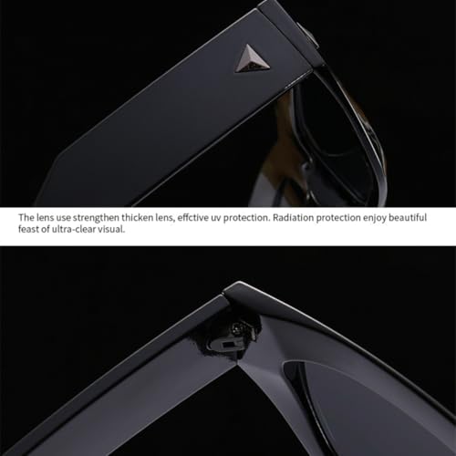 Lunettes de soleil œil de chat aux verres dégradés et rivets rétro - 3