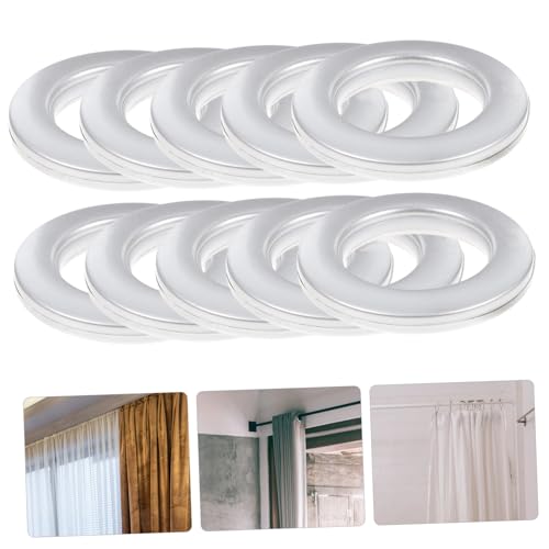 Anillos para Cortinas de Plástico para Proteger Barras de Madera en Dormitorios 6