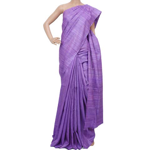 Manisha Silk Weaves Manisha Silk Weaves Women Silk Saree With Blouse Piece (MSWGP4_Purple)