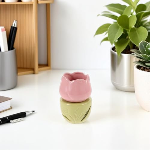 Brûleur parfum diffuseur aromathérapie cire bougie maison et bureau - 7