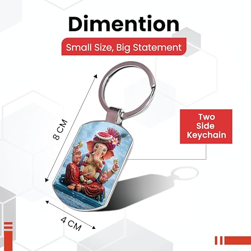Image of Premium Printed Metal Keychain for Men & Women | High-Definition Artwork Print | Durable Key Ring for Car, Bike, Home & Office Keys | Stylish Decorative Key Holder Gift