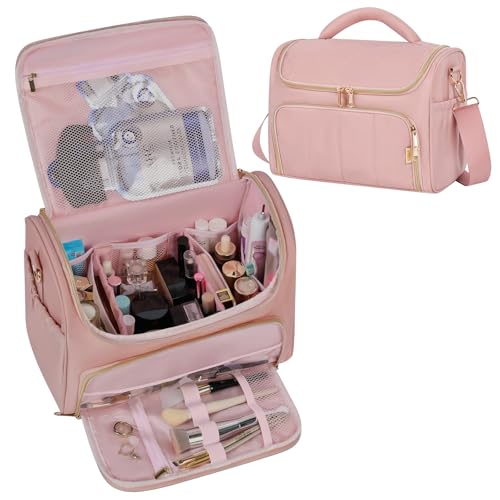 GR69N Travel Toiletry & Makeup Bag, Waterproof, Dark Pink