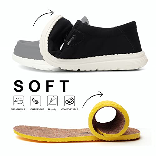 Grand Attack Walking Shoes for Women Slip On Loafers,Cotton Work Boat Shoes,Comfort&Lightweight,for Home Shopping,Dating,Driving,Traveling Shoe Blackwhite Size 10.5 by Grand Attack - Used condition - Image 6