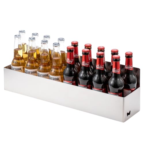FlagShip Speed Rail 22 Inch Stainless Steel Liquor Bottle Holder Wall Mounted Syrup Rack Bottle Storage for Bar,Kitchen,Coffee Station by FlagShip - Used condition - Image 4
