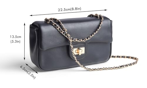 Image of FEVERSOLE Crossbody Bag Vegan Leather Women Retro Small Saddle Satchel Shoulder Bag Tote With Long Adjustable Strap