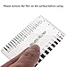 (10PCS) Muka Plastic Concrete Crack Width Ruler-Gloss Clear B