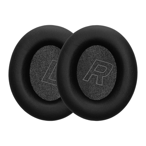 kwmobile Ear Pads Compatible with HyperX Cloud Mix 2 Earpads - 2X Replacement for Headphones - Black
