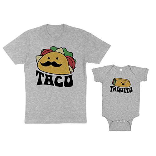 Image of Taco and Taquito Daddy and Me Matching Shirt with Baby