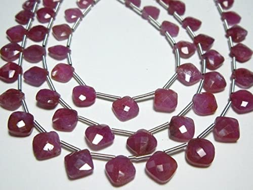 Saphir rose perles briolettes AA de 5-7mm pour réparer vos bijoux ternes avec éclat