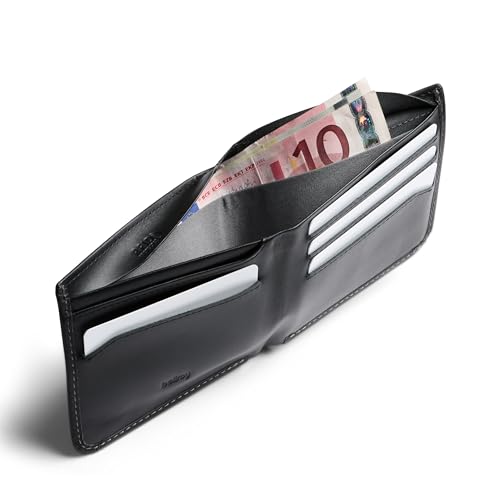 Image of Bellroy Hide & Seek Wallet (Slim Leather Bifold Design, RFID Protected, Holds 5-12 Cards, Coin Pouch, Flat Note Section, Hidden Pocket)