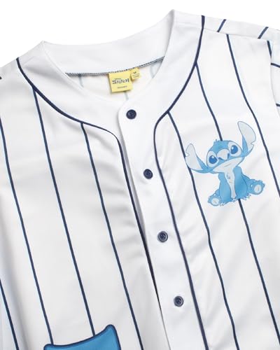 Image of Disney Womens Baseball Jersey Lightweight Graphic Baseball Shirts for Women | 100% Polyester Fabric, Lightweight & Breathable, Mesh or Button-Down Styles