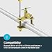 EZ-FLO 1/4 Inch (OD) Self Tapping Saddle Valve, Brass, 65801LF