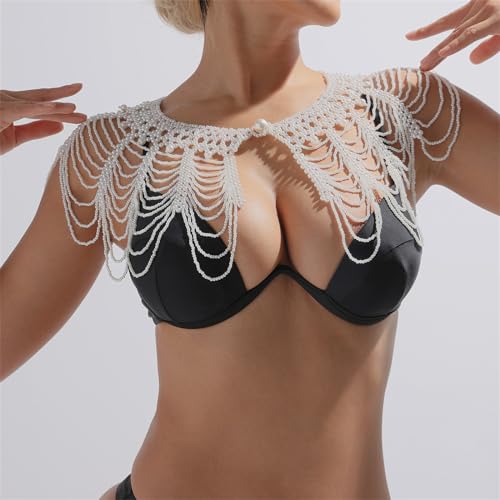Robe formelle sublimée par l'écharpe à franges et perles - 6