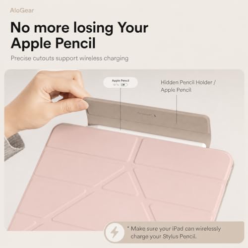 Image of Mavro Vegan Leather Case for OnePlus Pad Go 2 12.1 Inch and Oppo Pad 5, Multi-Angle Magnetic Stand Cover with Pencil Holder (Grey, Leather Y-Stand)
