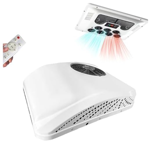 Cplsntaeam Aire Acondicionado eléctrico de Techo para RV, 8500 BTU, CC, 12 V/24 V/48 V/220 V/115 V, para RV, Autocaravana, Caravana, Barco, Remolque.,220V