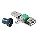 XINGYHENG 3Pcs 5W USB Fan Air Volume Speed Stepless Governor Module USB Speed Controller DC 5V USB Male Input DC4-12V to 2.5-8V and Speed Control Knob with Switch Function