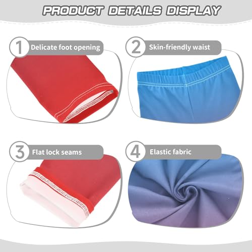 J JOYSAY Cyan Blue Teal Gradient Girls Leggings Girls' Jersey Legging Pants3