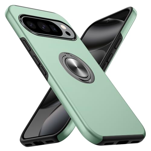 Doeshine Hülle für Google Pixel 10/10 Pro, Militärschutz Stoßfest Pixel 10 Pro Hülle mit 360° Magnetischer Drehbarer Stä...