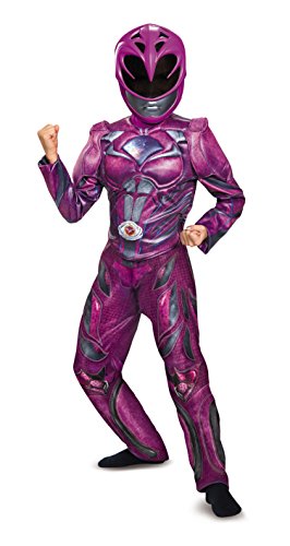 Disguise Ranger Movie Deluxe Costume, Pink, Medium (7-8)