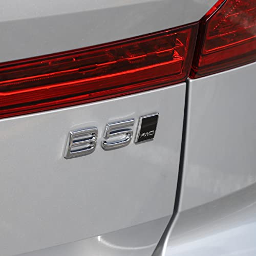 Tailgate Personalized Stickers Compatible With Volvo And Polestar,Rd Awb Rear Trunk Emblem Badge Chrome Decalstickers Xc90 Xc60 S90 S60 V90 V60 Xc40 T5 T6 B5 B6 T8 Accessories (Awd-Black) #TOP7