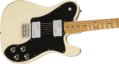 Fender Vintera Road Worn ’70s Telecaster Deluxe MN Olympic White – Guitare Électrique - Les Beatles, Paul McCartney, John Lennon, RIngo Starr, George Harrison Fender Vintera Road Worn '70s Telecaster Deluxe MN Olympic White - Guitare Électrique – Image 5