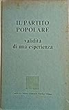  Il partito popolare validita\' di una esperienza