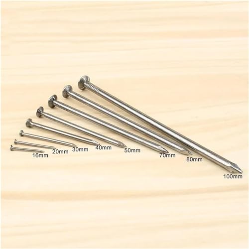 Clavos de alambre cabeza plana de acero al carbono, diámetros 1mm a 4mm, variedad de tamaños y cantidades miniatura 3