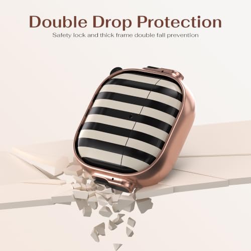 Image of for AirPods 4 Case with Safety Lock, Magsafe Compatible,Black White Stripes