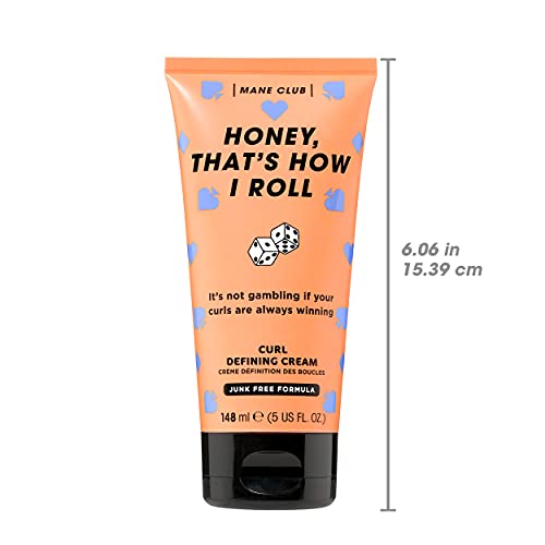 Mane Club Honey, That's How I Roll Curl Defining Cream Cruelty Free, Vegan, No Sulfates Or Parabens, 5 Oz #TOP2