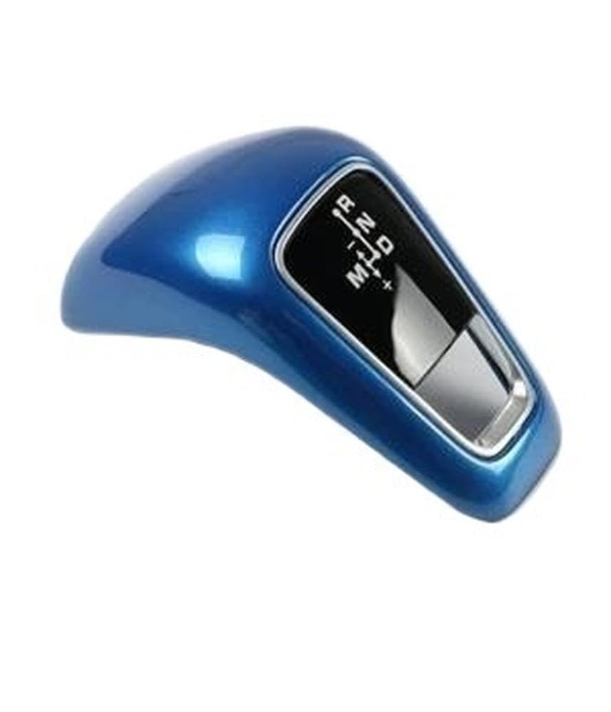 HYASDBWE for Porsche Cayenne 9YA 2018-2023 Car Gear Head Lever Shift Knob Cover Replacement Interior Modification Gear Shifter Parts(Blue)